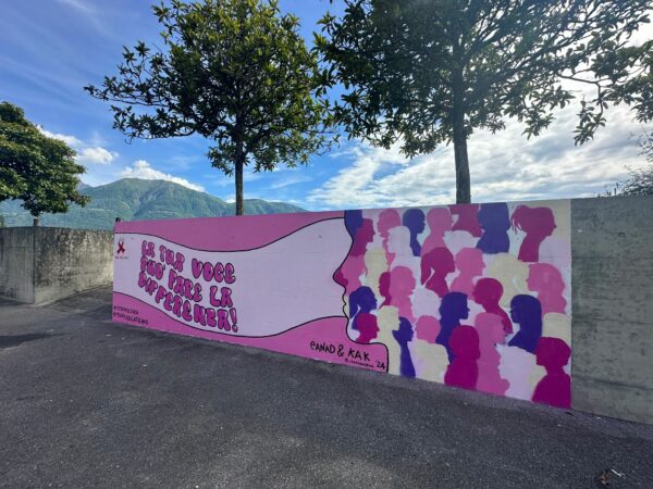 Un murales contro la violenza